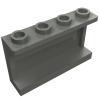 14718 - Panel 1 x 4 x 2 with Side Supports - Hollow Studs