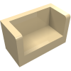 23969 - Panel 1 x 2 x 1 with Rounded Corners and 2 Sides