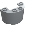 24593 - Cylinder Half 2 x 4 x 2 with 1 x 2 Cutout