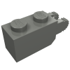 30365 - Hinge Brick 1 x 2 Locking with 2 Fingers Vertical End, 9 Teeth