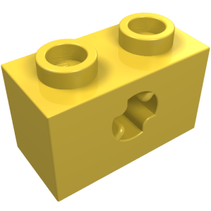32064b - Technic, Brick 1 x 2 with Axle Hole (x Shape)