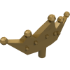 33322 - Minifigure, Crown Tiara, 5 Points, Rounded Ends