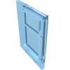 35157 - Glass for Train Door with Lip on All Sides