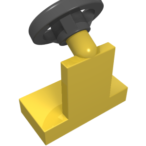 3829c01 - Vehicle, Steering Stand 1 x 2 with Black Steering Wheel