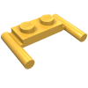 3839b - Plate, Modified 1 x 2 with Bar Handles - Flat Ends, Low Attachment