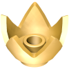 39262 - Minifigure, Headgear Crown Eggshell with 5 Points and Center Stud