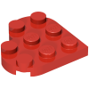 39613 - Plate, Round 3 x 3 Heart