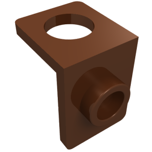 42446 - Minifigure Neck Bracket with Back Stud - Thin Back Wall