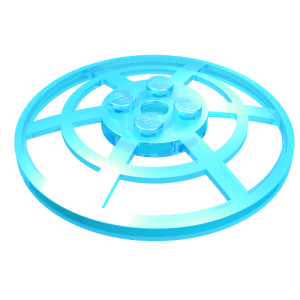 4285b - Dish 6 x 6 Inverted (Radar) Webbed - Type 2 (Underside Attachment Positions at 90 degrees)