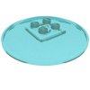 44375b - Dish 6 x 6 Inverted (Radar) - Solid Studs