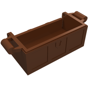 4738a - Container, Treasure Chest Bottom with Slots in Back