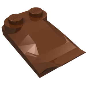 47456 - Slope, Curved 3 x 2 x 2/3 with Two Studs, Wing End