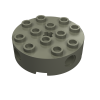 6222 - Brick, Round 4 x 4 with 4 Side Pin Holes and Center Axle Hole