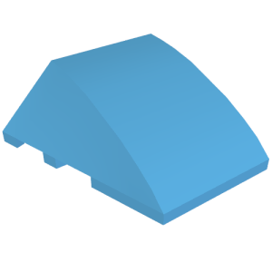 64225 - Wedge 4 x 3 Triple Curved No Studs