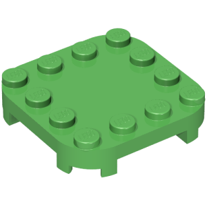 66792 - Plate, Modified 4 x 4 with Rounded Corners and 4 Feet