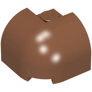 67810 - Slope, Curved 2 x 2 x 1 1/3 Corner with Recessed Stud