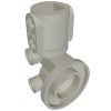 69636 - Technic, Steering Wheel Hub Holder / Shock Absorber Head with 2 Pin Joiners and Shaft with 2 Axle Holes