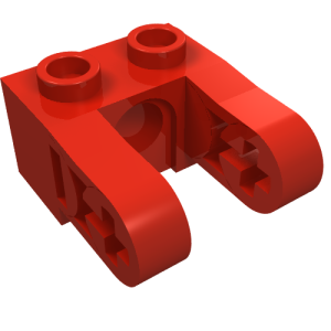 85943 - Technic, Brick 1 x 2 with Hole and Dual Liftarm Extensions