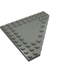 92584 - Wedge, Plate 10 x 10 Cut Corner with no Studs in Center