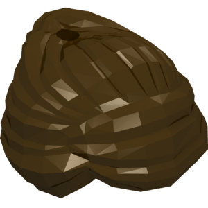 99240 - Minifigure, Hair Female Swept Back into Bun, Hole on Top