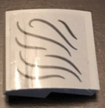 15068pb202 - Slope, Curved 2 x 2 x 2/3 with Curved Lines Pattern 3 (Sticker) - Set 71043
