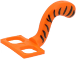 15504pb04 - Minifigure Costume Tail Cat with Black Tiger Stripes Pattern