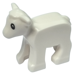 1569pb01 - Lamb with Black Eyes and White Pupils Pattern