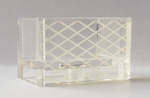 23969pb004 - Panel 1 x 2 x 1 with Rounded Corners and 2 Sides with Soccer (Football) Goal Net Pattern