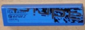 2431pb302R - Tile 1 x 4 with 'adrift' Bottom Half Pattern Model Right Side (Sticker) - Set 8151
