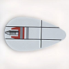 2586px6 - Minifigure, Shield Ovoid with SW Small Rocket at Top Pattern