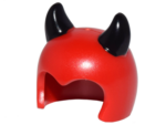 25978pb01 - Minifigure, Headgear Mask Imp with Black Devil Horns Pattern