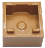 2821 - Container, Box 2 x 2 x 1 - Top Opening with Raised Inner Bottom