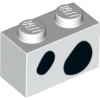 3004pb240 - Brick 1 x 2 with 2 Black Spots Pattern
