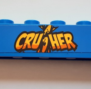 3009pb232 - Brick 1 x 6 with 'CRUSHER' Pattern (Sticker) - Set 60180