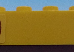 3009pb238 - Brick 1 x 6 with Drill and Rust Pattern (Sticker) - Set 70423