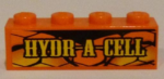 3010pb161 - Brick 1 x 4 with 'HYDR-A-CELL' on Snakeskin Background Pattern (Sticker) - Set 8158