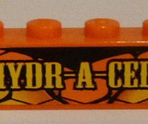 3010pb161 - Brick 1 x 4 with 'HYDR-A-CELL' on Snakeskin Background Pattern (Sticker) - Set 8158