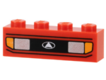 3010px1 - Brick 1 x 4 with Car Headlights and Blinkers Pattern