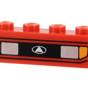 3010px1 - Brick 1 x 4 with Car Headlights and Blinkers Pattern