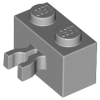 30237a - Brick, Modified 1 x 2 with Split U Clip Thick (Vertical Grip)