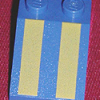 3298px3 - Slope 33 3 x 2 with Yellow Stripes Pattern