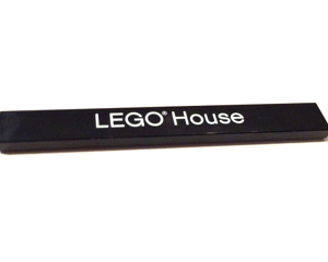 4162pb110 - Tile 1 x 8 with 'LEGO House' Pattern