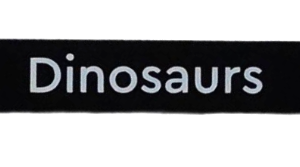 4162pb273 - Tile 1 x 8 with 'Dinosaurs' Pattern