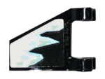 44676pb051 - Flag 2 x 2 Trapezoid with White, Metallic Light Blue, and Light Aqua Ice Pattern 2 (Sticker) - Set 70678