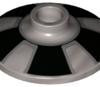 4740pb022 - Dish 2 x 2 Inverted (Radar) with Black Trapezoids Hubcap Pattern