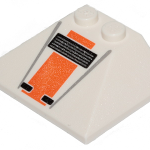 4861pb008 - Slope 45 3 x 4 Double / 33 with SW Snowspeeder Front with Vent Pattern