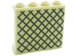60581pb185 - Panel 1 x 4 x 3 with Side Supports - Hollow Studs with Lattice Pattern (Sticker) - Set 71043