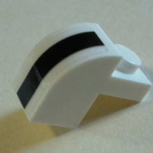 6091pb019 - Slope, Curved 2 x 1 x 1 1/3 with Recessed Stud with Black Line Pattern (Sticker) - Set 75895