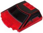 65633pb11 - Windscreen 6 x 6 x 1 1/3 with Black Window Frame Outline and Roof Pattern