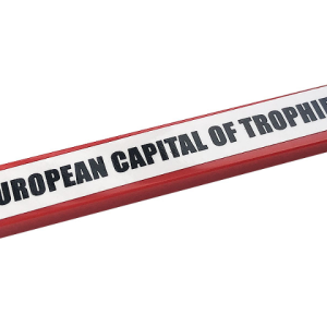 6636pb262 - Tile 1 x 6 with Black 'EUROPEAN CAPITAL OF TROPHIES' on White Background Pattern (Sticker) - Set 10272